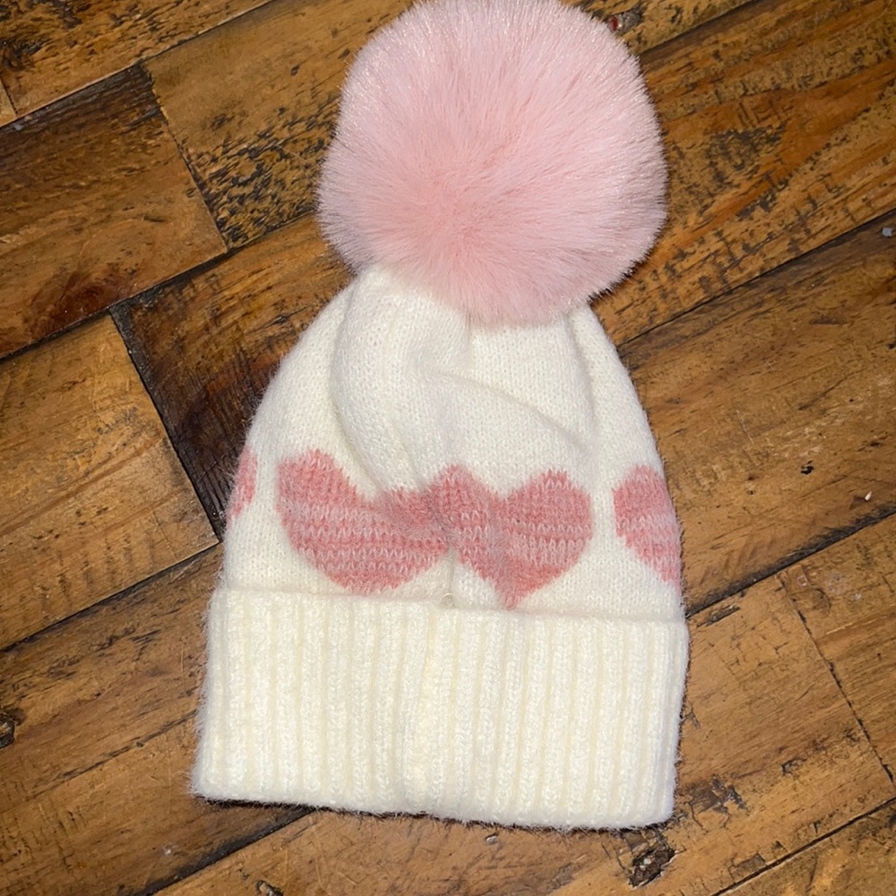 Newborn puff ball beanie hat / baby hat /